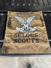 1960'S 1970'S SELOUS SCOUTS AFRICA BARRACK BAR WALL FLAG (C) picture