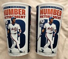 NY METS DARRYL STRAWBERRY CUP SET 2024 NUMBER RETIREMENT #18 MLB BASEBALL CITI picture