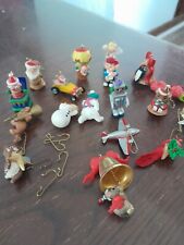 Hallmark Keepsake Ornaments lot of 18 - family ornaments Vintage NO BOXES picture