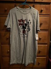 disney mickey mouse who me womans OSFM t shirt gray NWT (d5) picture