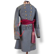 Confederate Coat Handmade Colonel's Frock Coat | Civil War Wool Officer Uniform picture