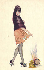 PC ARTIST SIGNED, M. SEED, RISK, NOEL DE RIRETTE, Vintage Postcard (b50553) picture