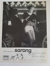 1955 sarong women's white girdle won't ride up under dress ad picture
