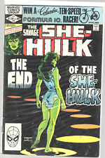 SAVAGE SHE-HULK #25 last issue picture