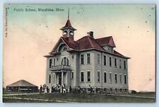 Woodlake Minnesota MN Postcard Public School Building Exterior c1910's Antique picture