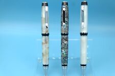 Extra-Large Twist (Cigar) Pen in Chrome with Abalone Shell picture