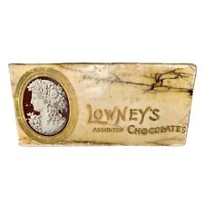 Lowneys Candy Box Small Assorted Collectible Vintage Cream White picture