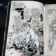 2 Custom Drawings & Note From S Clay Wilson Illuminated Manuscript RARE COMIX picture