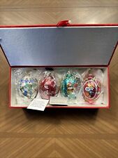 2017 Joan Rivers Classic Collection Set 4 Russian Egg Ornaments Faberge Inspired picture
