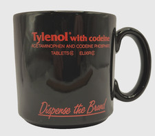 VTG Drug Promotional TYLENOL w CODEINE Pain Killer Coffee Cup Mug Pharmaceutical picture