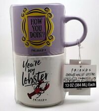 New Friends TV Series Coffee Gift Set Cup Mugs Lobster & Peephole How You Doin'? picture