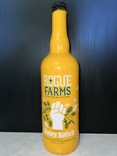 ROGUE Farms Honey Kolsch EMPTY Beer Glass BTL w/Cap 750ml picture