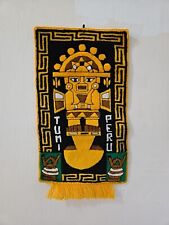 Tumi Peru Peruvian Tapestry Wall Art Handmade Wool Rug Inca Craft Handcraft  picture