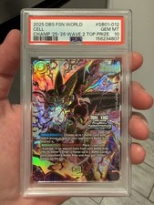 2025 DBS FUSION WORLD CHAMPIONSHIP 25-26 WAVE 2 TOP PRIZE #SB01-012 CELL PSA 10 picture