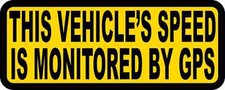 Speed Monitored By GPS Magnet Car Truck Vehicle Magnetic Sign picture