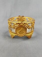 Antique GENUINE FRENCH EMPIRE GILT BOWL with 2 Putti/Angels picture