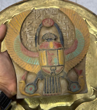 ANCIENT EGYPTIAN ANTIQUES Unique Pharaonic Winged Scarab Bc picture