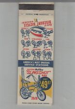 Matchbook Cover Holiday Discount Bicycle Dealer & Service Stations picture