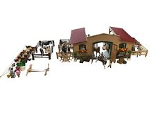 Schleich Horse Club Stable Playset w/13 Horses, 4 Foals, Stable & 89 Accessories picture