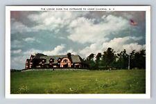 Howe Caverns NY- New York, Lodge Over The Entrance, Antique, Vintage Postcard picture