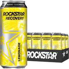 New (12 Cans) Rockstar Recovery Energy Drink, Lemonade, 16 fl oz picture