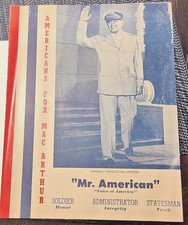 Vtg General Douglas MacArthur potential candidate for 1952 presidential campaign picture