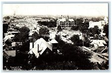 Ottawa Kansas KS RPPC Photo Postcard Aerial View Exterior Building c1940 Vintage picture