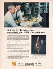 Sparton Electronics Vintage Magazine Ad RF Technology Communication 1984 picture