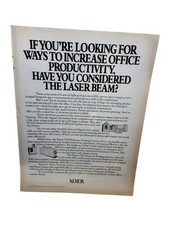 1982 Xerox Laser Beam Ad Increase Office Productivity 9700 Printing System picture