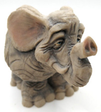 Frumps Elephant Figurine Sculpture Anthromorphic D&D Studios Texas USA Trunk Up picture