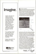National Huntington's Disease Association Imagine Vintage Print Ad picture