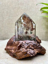 TOP Natural Coloured Ghost Crystal Quartz Mineral Specimen Reiki Gem Decor +S picture