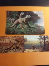 Vintage dinosaur postcards Made  In America    Museum of natural history picture
