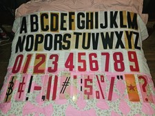 Vintage Theater Marquee Letters Numbers & Symbols 9" 900 pcs Pick Your Character picture