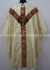New Metallic Gold gothic vestment & mass and stole set ,Gothic chasuble ,casula  picture