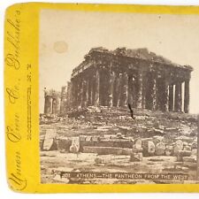 Athens Greece Acropolis Parthenon Stereoview c1875 Charles Warren Woodward H531 picture