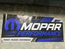 Mopar Performance Banner 48x20 Dodge Garage Decor Muscle Car Racing Shop Sign picture