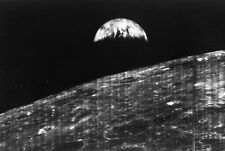 FIRST PHOTO of EARTH FROM MOON, Famous Lunar Orbiter PHOTO, Planet Earth 1966  picture