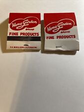 Vintage Matchbook Home Garden Brand Fine Products Prices Red White  with Matches picture