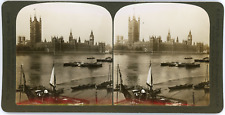 Stereo England, London, The houses of Parliament from across the Thames, 1902 Vi picture