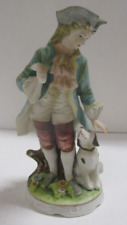 Vintage Napcoware Classic Gallery Collection C-6639 Figurine Boy Petting His Dog picture