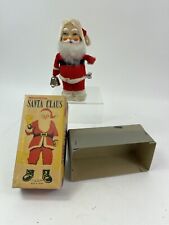 Vintage ALPS Japan Mechanical Bell Ringer Santa Claus Original Box Mint  Works picture