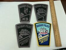 Duxbury Police Massachusetts collectable patch set 4 pieces limited picture