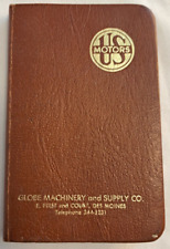 Globe Machinery and Supply Co Des Moines IA 1968 Pocket Diary U.S. Motors Advert picture