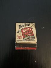 Vintage Matchbook Cover Hunt's Tomato Sauce Meat Loaf Hunt For The Best Boy picture