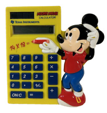 *VINTAGE* 1993 TEXAS INSTRUMENTS MICKEY MOUSE CALCULATOR Disney Solar Power Kids picture