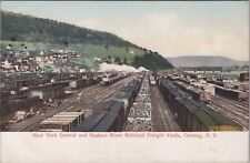 Corning, NY: Central and Hudson River Railroad Freight Yards, New York Postcard picture