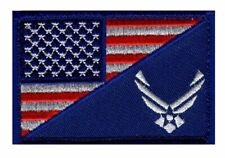 USA Flag Air Force Patch (Iron on Sew on - UA3) picture