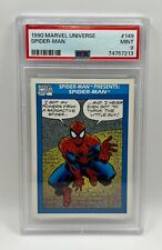 1990 Marvel Universe - #149 Spider-Man Presents Spider-Man - PSA 9 Mint Comics picture