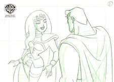Superman Animated Series-Original Prod Drawing-Maxima/Superman-Warrior Queen picture